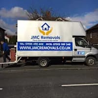 JMC Removals branded man and van in Warrington, Cheshire